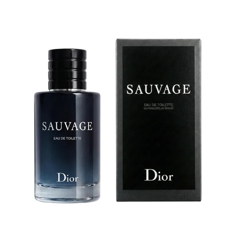 Dior Sauvage EDT 100ml – pudel ja karp valgel taustal