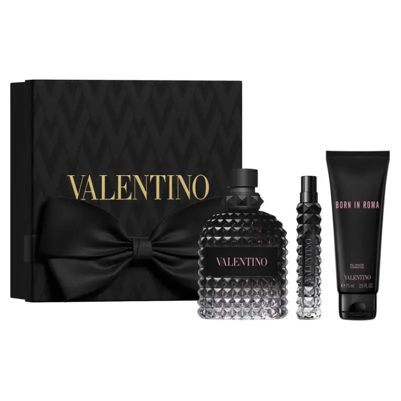 Valentino Born In Roma Uomo EDT kinkekomplekt 100 + 75 + 10 ml - kinkekomplekti tootefoto