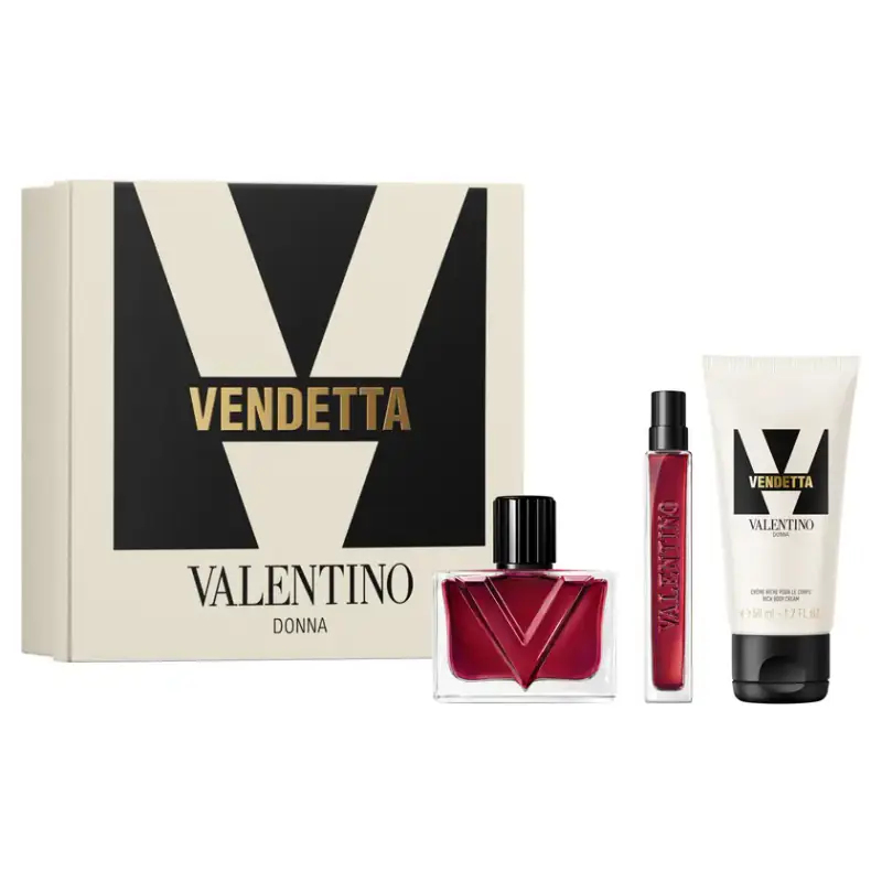 Valentino Vendetta Donna EDP kinkekomplekt 50 + 10 + 50 ml - kinkekomplekti tootefoto