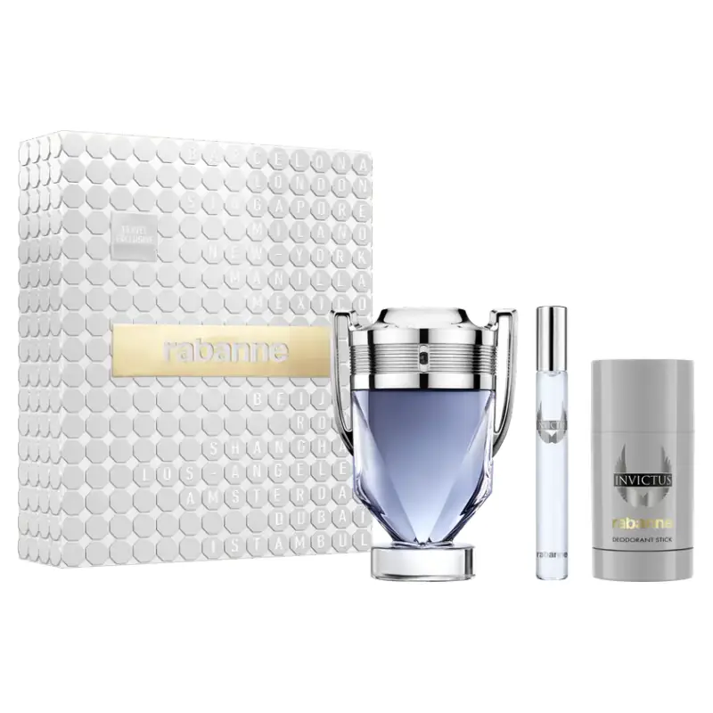 Rabanne Invictus EDT kinkekomplekt 100 + 10 + 75 ml tootefoto
