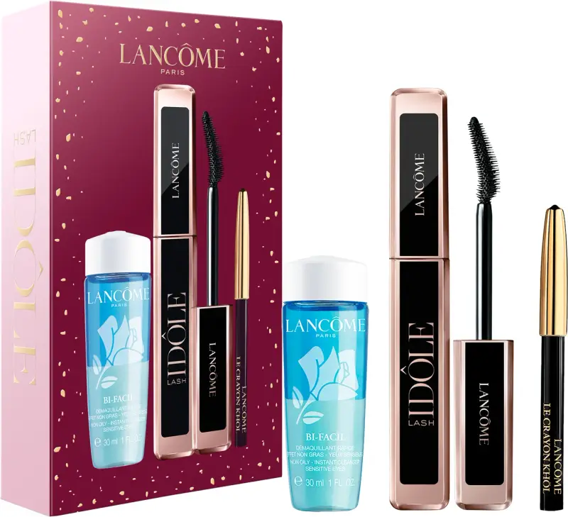 Lancôme Lash Idôle meigikomplekt – ripsmetušš 8 ml, Bi-Facil 30 ml ja silmapliiats 0,7 g – kinkekomplekti tootefoto