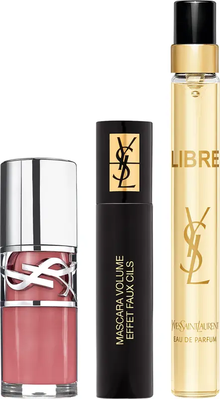 Yves Saint Laurent Loveshine Plumping Lip Oil Gloss 44 meigikomplekt Libre EDP-ga – kinkekomplekti tootefoto